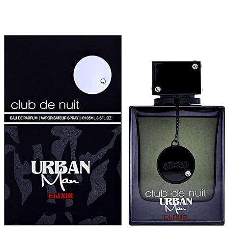 Armaf Club De Nuit Urban Man Elixir for Men Eau de Parfum Spray, 3.6 Ounce