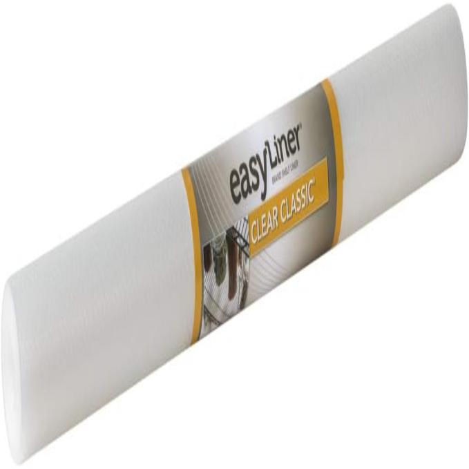 Duck Brand Clear Classic Easy Liner Shelf Liner, Non-Adhesive, Clear, 24 Inches x 10 Feet