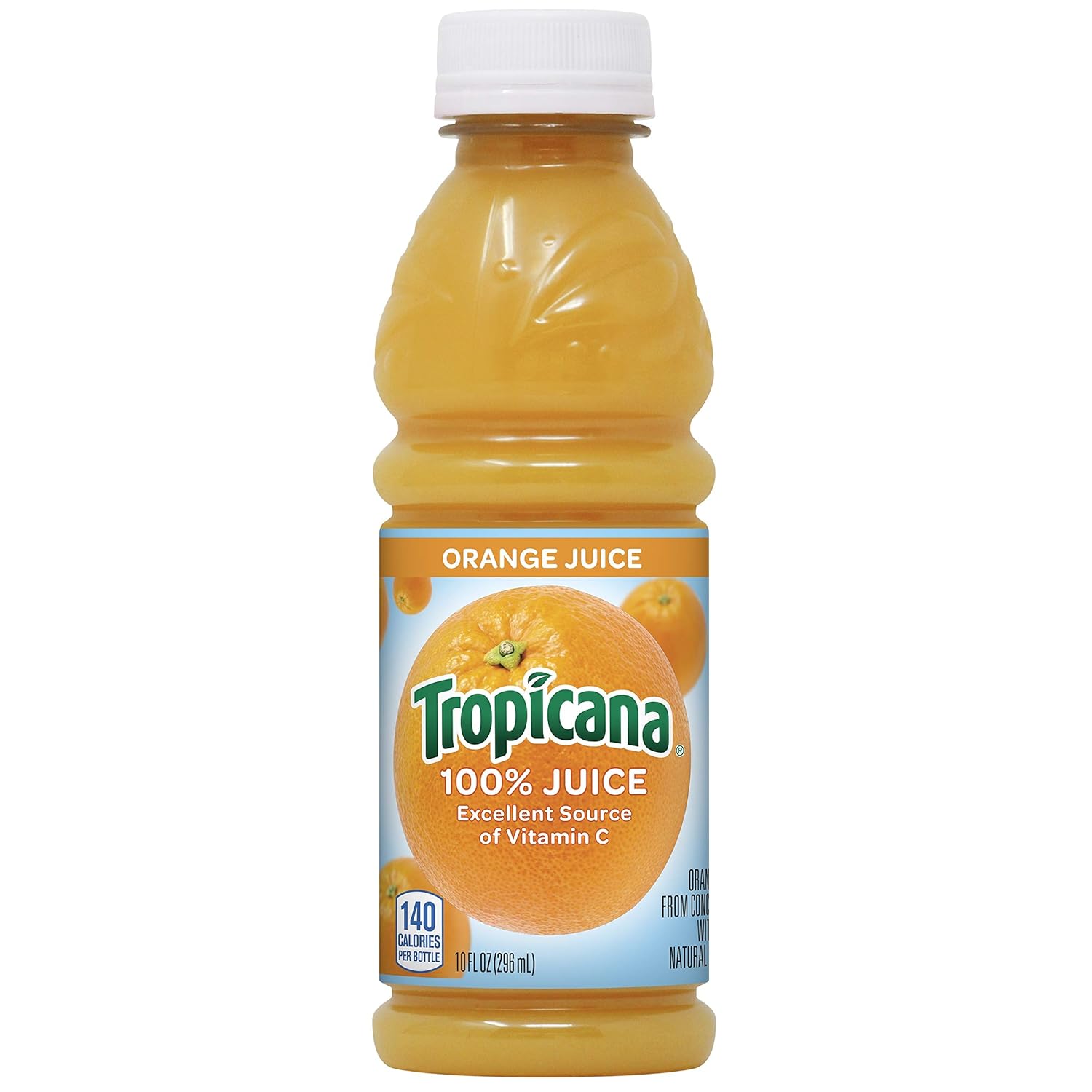 Tropicana 100% Orange Juice, 10 Fl Oz (Pack of 24) - Real Fruit Juices, Vitamin C Rich, No Added Sugars, No Artificial Flavors